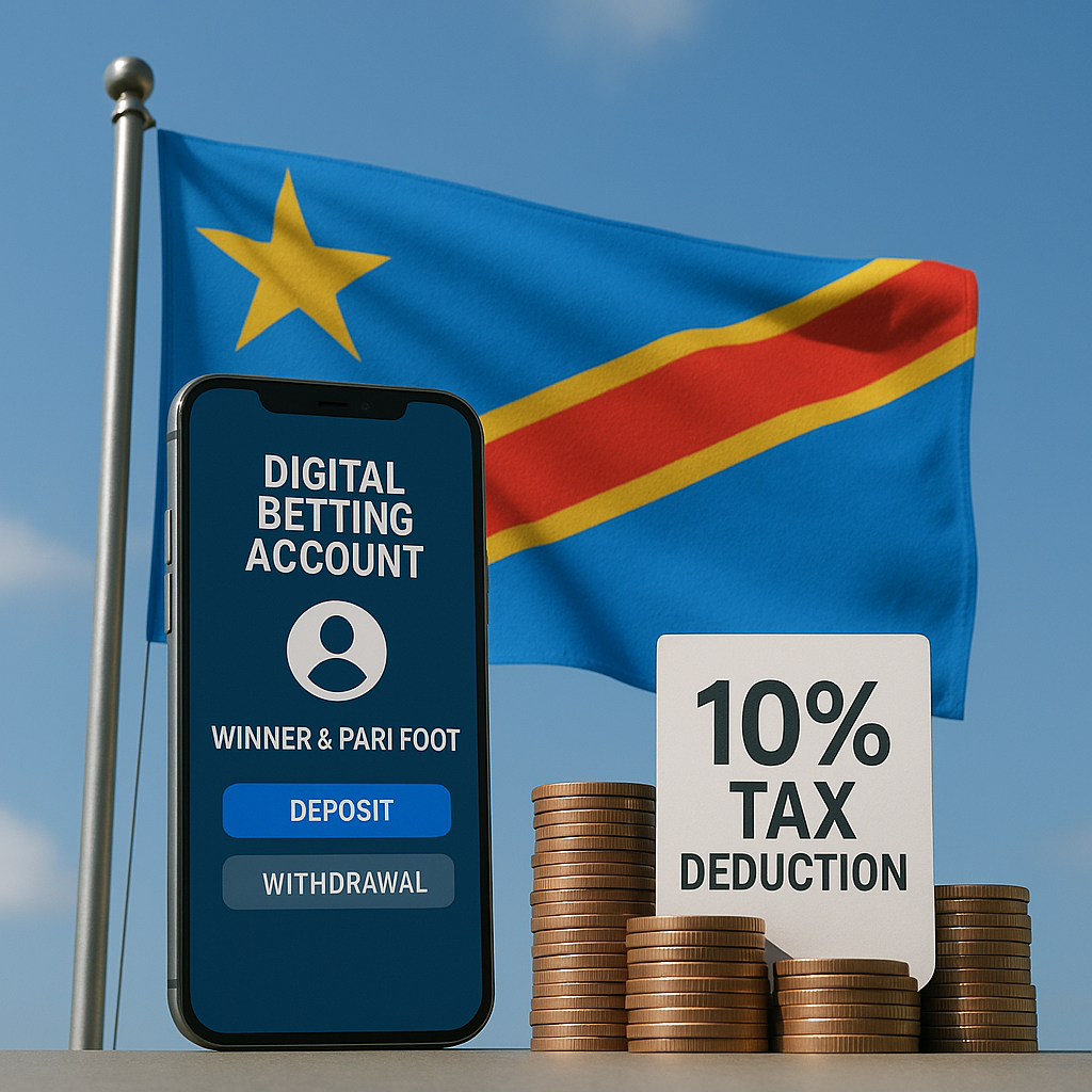ДР Конго вводит обязательные цифровые счета для ставок с автоматическим удержанием налога в размере 10%