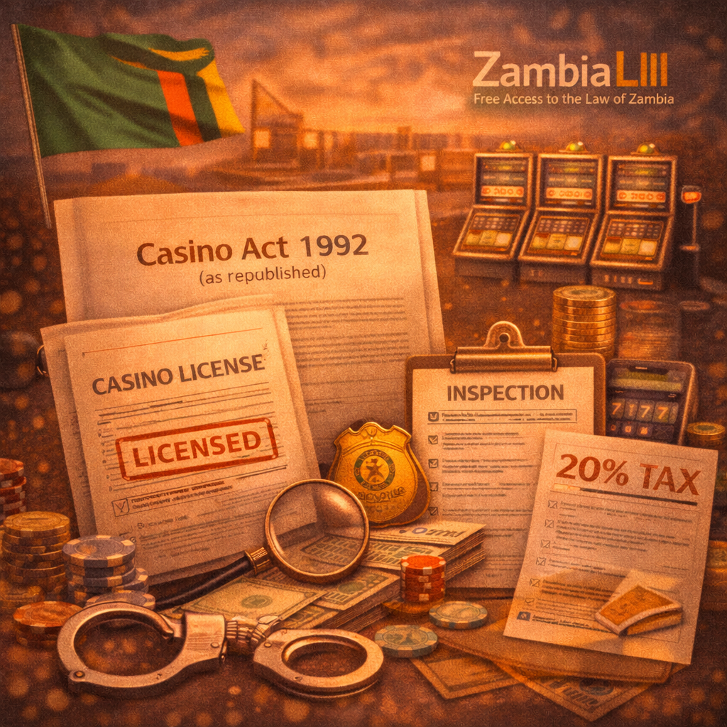 Замбия: правила для наземных казино вновь в центре внимания после публикации Casino Act