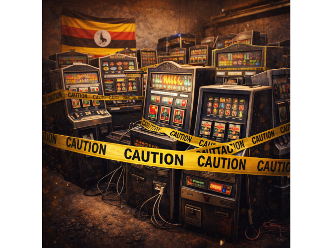 Регулятор Уганды изъял более 28 нелегальных игровых автоматов