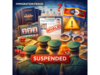 В Эсватини отстранили 5 сотрудников иммиграции по делу о нелегальном онлайн-гемблинге