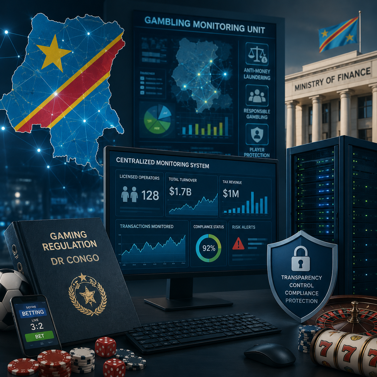 ДР Конго готовит запуск национальной системы мониторинга азартных игр