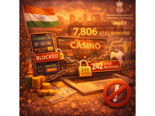 Индия заблокировала 242 нелегальных сайта по размещению ставок в соответствии с Законом об онлайн-играх