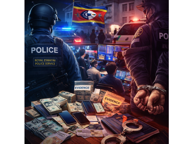 Эсватини расширяет расследование: ещё 50 иностранных граждан задержаны по делу о нелегальном онлайн-гемблинге
