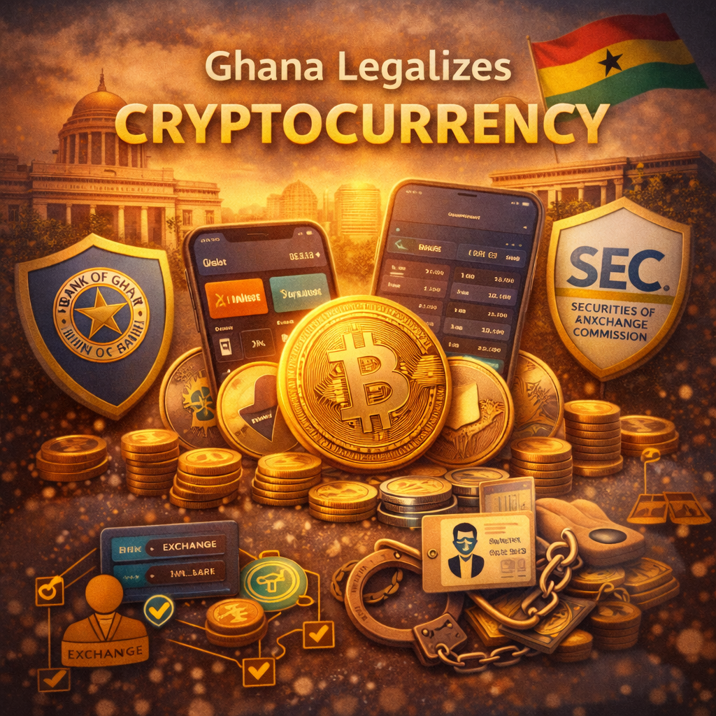 Гана легализовала криптовалюту и ввела надзор за рынком