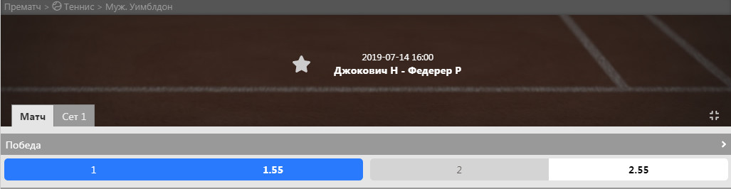 Букмекер LiveBetLine предлагает на победу фаворита коэффициент 1.55