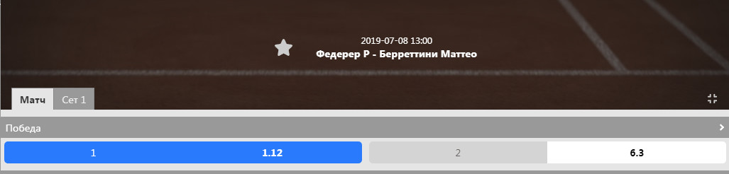 Федерер и Берретини. Кто победит
